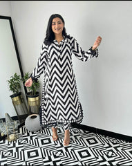 Beautiful black lined cotton co-ord set - Eraya