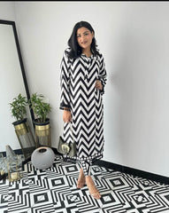 Beautiful black lined cotton co-ord set - Eraya