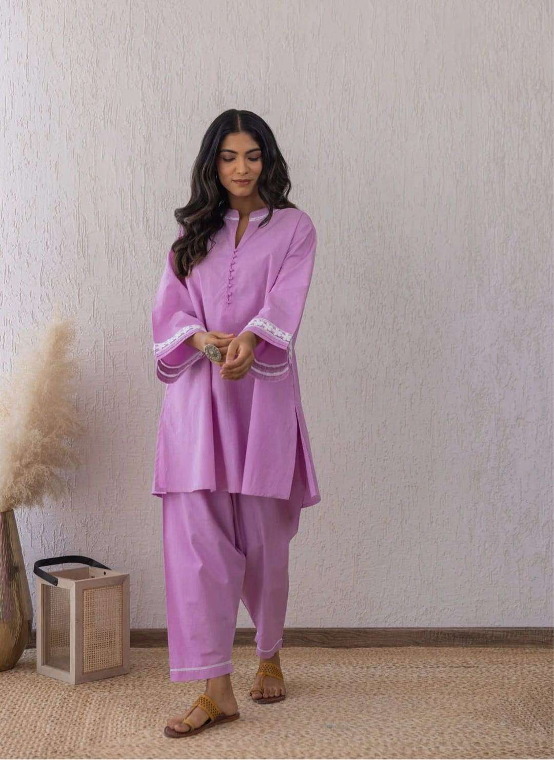 Beautiful potli button work co-ord set - Eraya