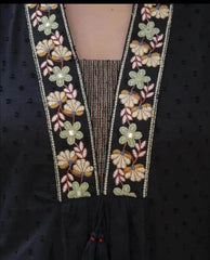 Pure cotton pintex work three piece kurti set - Eraya