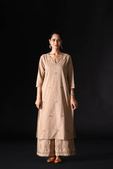 The house of khakhi- Fine embroidered kurta and plazo set - Eraya