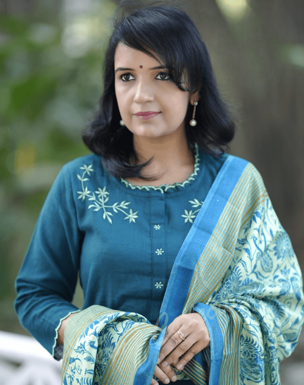 Exclusive khadi cotton three piece kurti set - Eraya