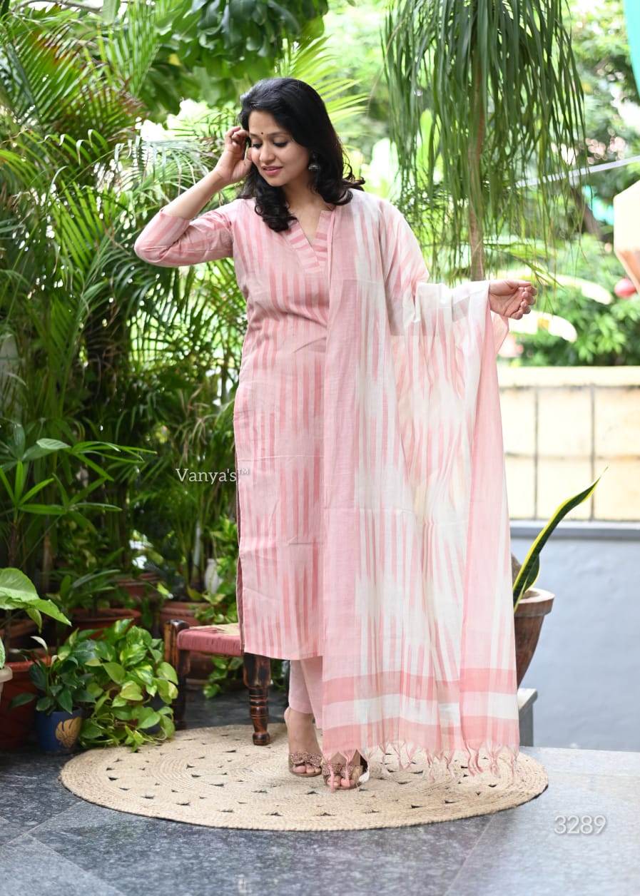 A south Indian elegance: premium south cotton kurta set- II - Eraya