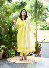 A south Indian elegance: premium south cotton kurta set - Eraya