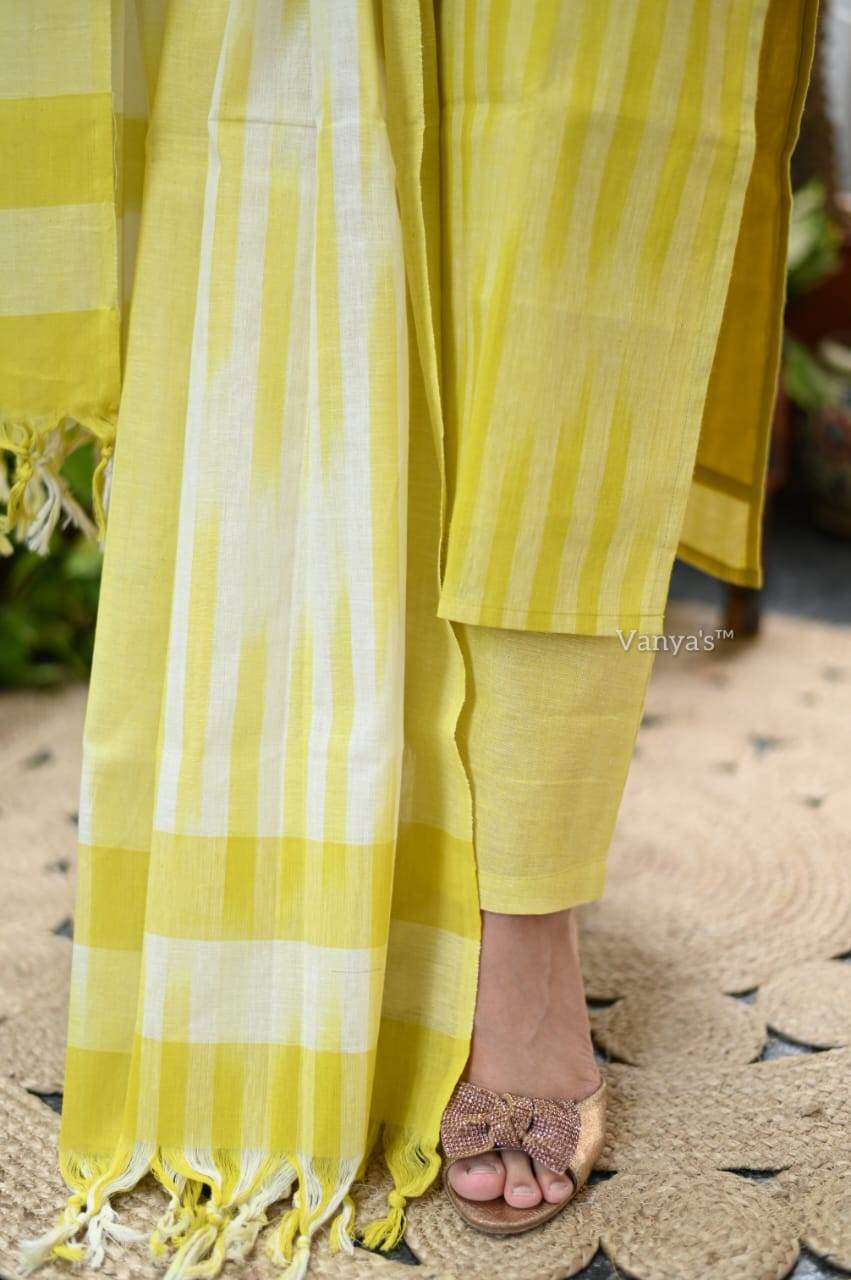 A south Indian elegance: premium south cotton kurta set - Eraya