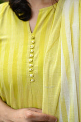 A south Indian elegance: premium south cotton kurta set - Eraya