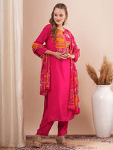 The elegance of roman silk: A three piece kurti set - Eraya