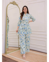 Premmium cotton printed daily wear co-ord set - Eraya