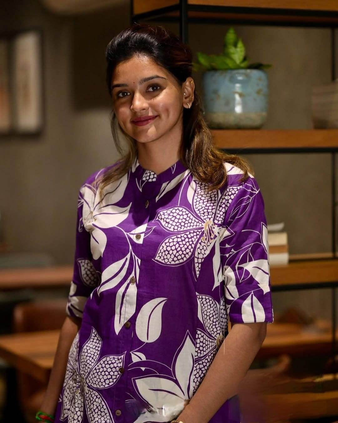 Fine floral vibrant colour kurti-plazo set - Eraya