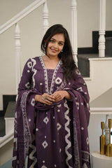 Designer sequence work three piece kurti set - Eraya