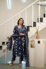 Designer sequence work three piece kurti set - Eraya