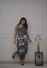 Designer sleeveless rayon printed co-ord set Eraya