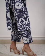 Designer sleeveless rayon printed co-ord set