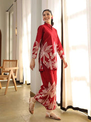 Digital printed pure cotton co-ord set Eraya
