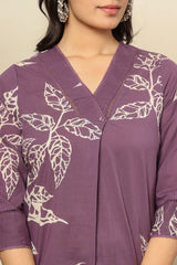 Floral digital printed cotton co-ord set