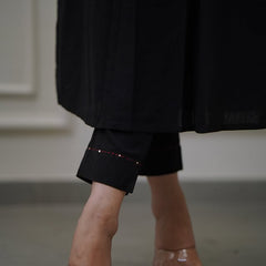 Designer sleeves cotton kurti with pintex work-set