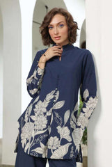 Bloom delight royal blue cotton co-ord set Eraya