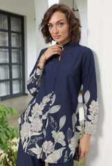 Bloom delight royal blue cotton co-ord set Eraya