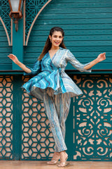 The flirty fit: Digital printed cotton co-ord set