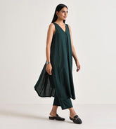 The western chic cut pattern cotton co-ord set