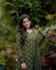 Beautiful aliya cut cotton kurti set (set of 2)