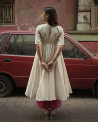 Chandra shashi anarkali kurta (set of 2)