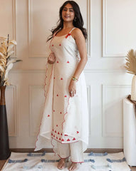 Heartly whispers-cotton cut sleeves kurti (set of 3)