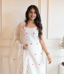 Heartly whispers-cotton cut sleeves kurti (set of 3)