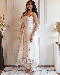 Heartly whispers-cotton cut sleeves kurti (set of 3)