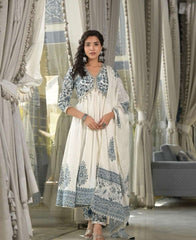 Stylish aliya cut flared kurti (set of 3)