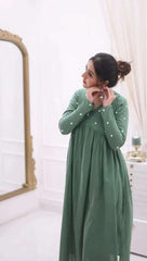 Floral Embroidered Pure Cotton Kurta set Eraya