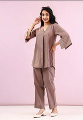 Viona-Artisan Cotton Embroidered Set