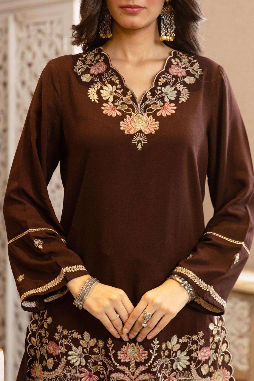 Nyra-Premium Cotton Embroidered Co-ord Set