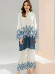 Digitally printed mul-mul cotton co-ord set