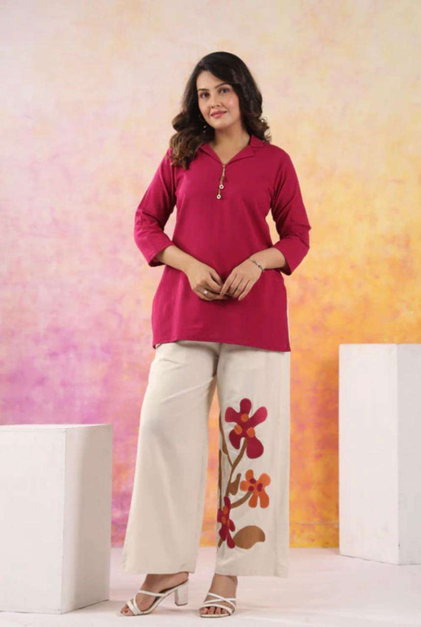 Cotton flex embroidered co-ord set Eraya