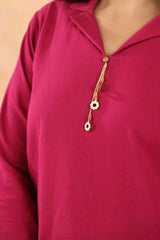 Cotton flex embroidered co-ord set