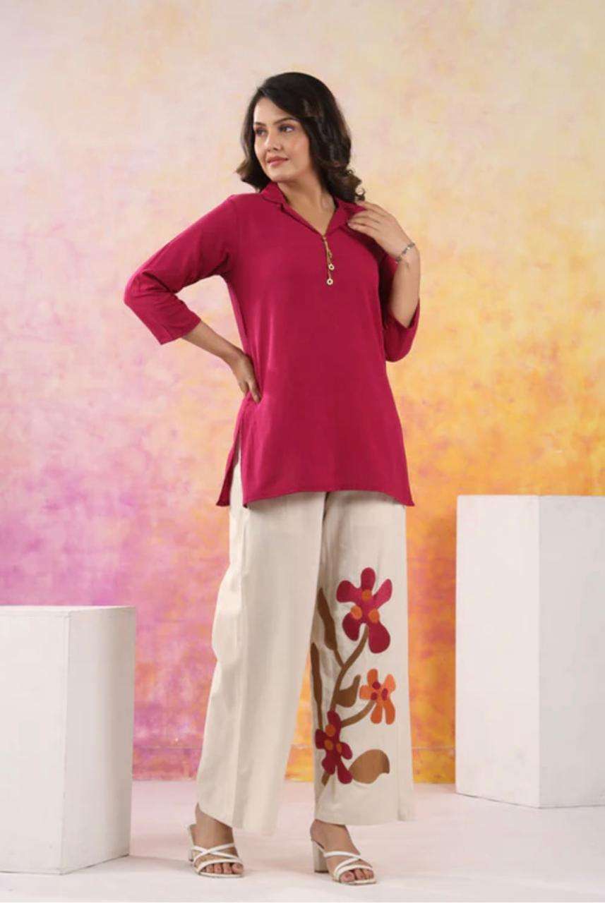 Cotton flex embroidered co-ord set Eraya
