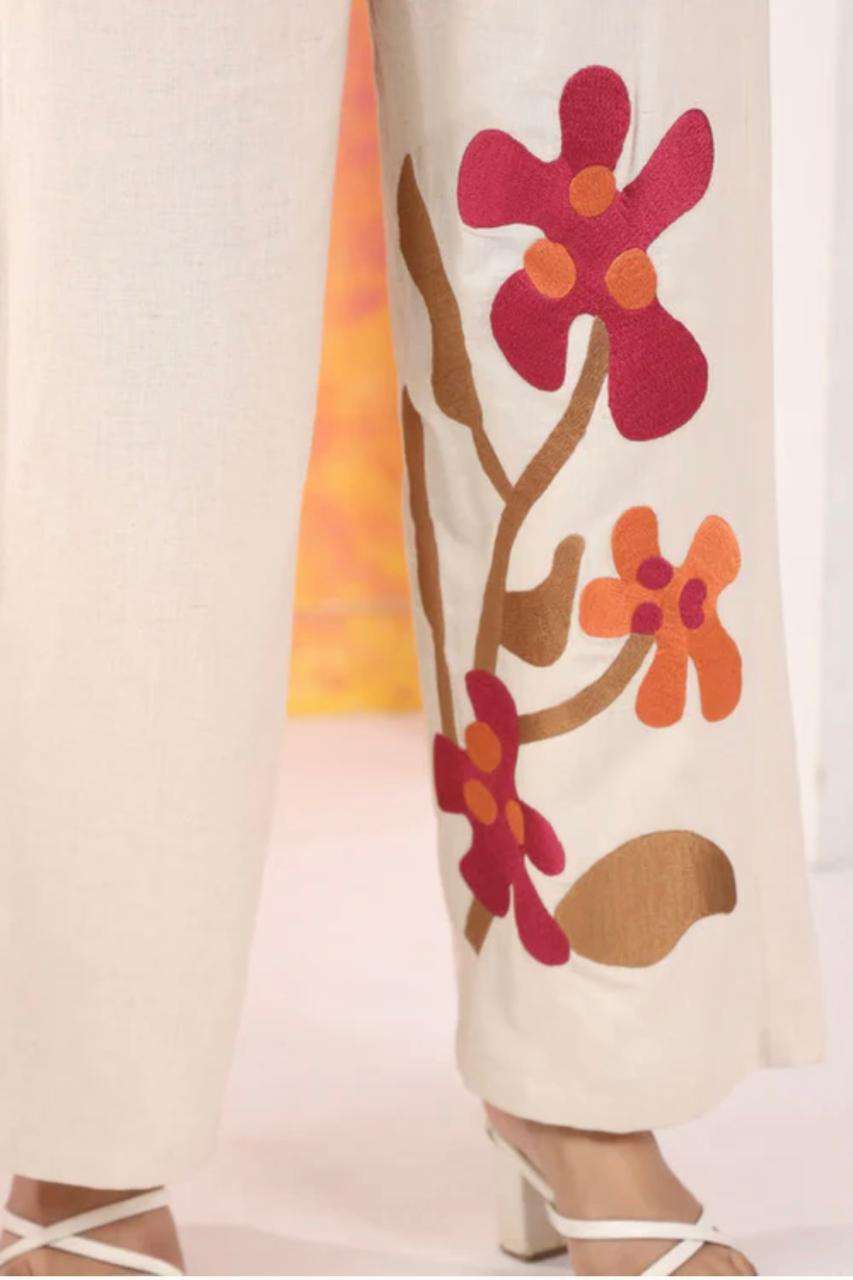 Cotton flex embroidered co-ord set Eraya