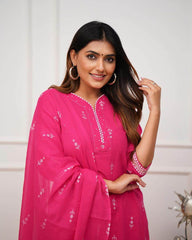 Pure fine cotton fabric kurti set - Eraya