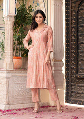 Maslin foil print long co-ord set - Eraya