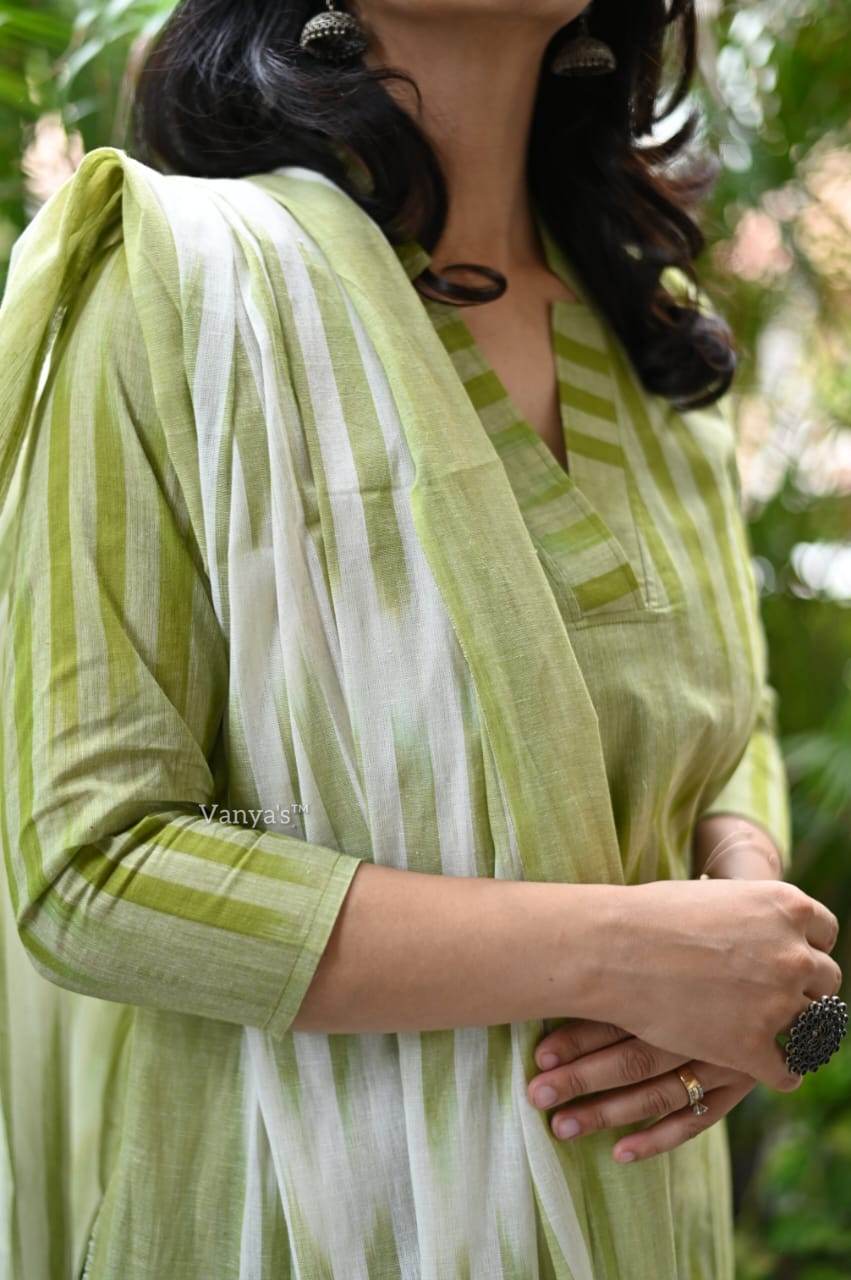 A south Indian elegance: premium south cotton kurta set- II - Eraya