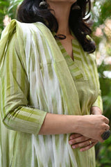 A south Indian elegance: premium south cotton kurta set- II - Eraya