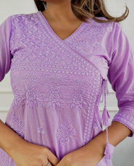 Classy comfortable cotton chikankari kurta set