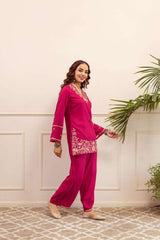 Nyra-Premium Cotton Embroidered Co-ord Set Eraya