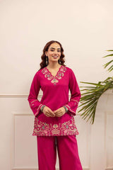 Nyra-Premium Cotton Embroidered Co-ord Set Eraya