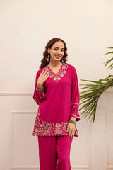 Nyra-Premium Cotton Embroidered Co-ord Set Eraya