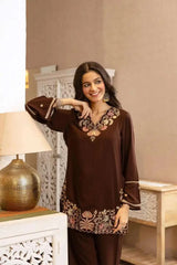 Nyra-Premium Cotton Embroidered Co-ord Set Eraya