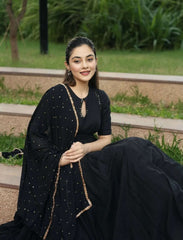 Kaajal mohini anarkali kurti (set of 3)