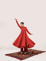 Raas-Gulnaaz cotton anarkali kurti (set of 3)