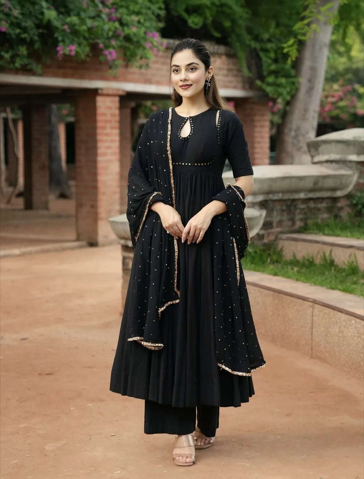 Kaajal mohini anarkali kurti (set of 3)